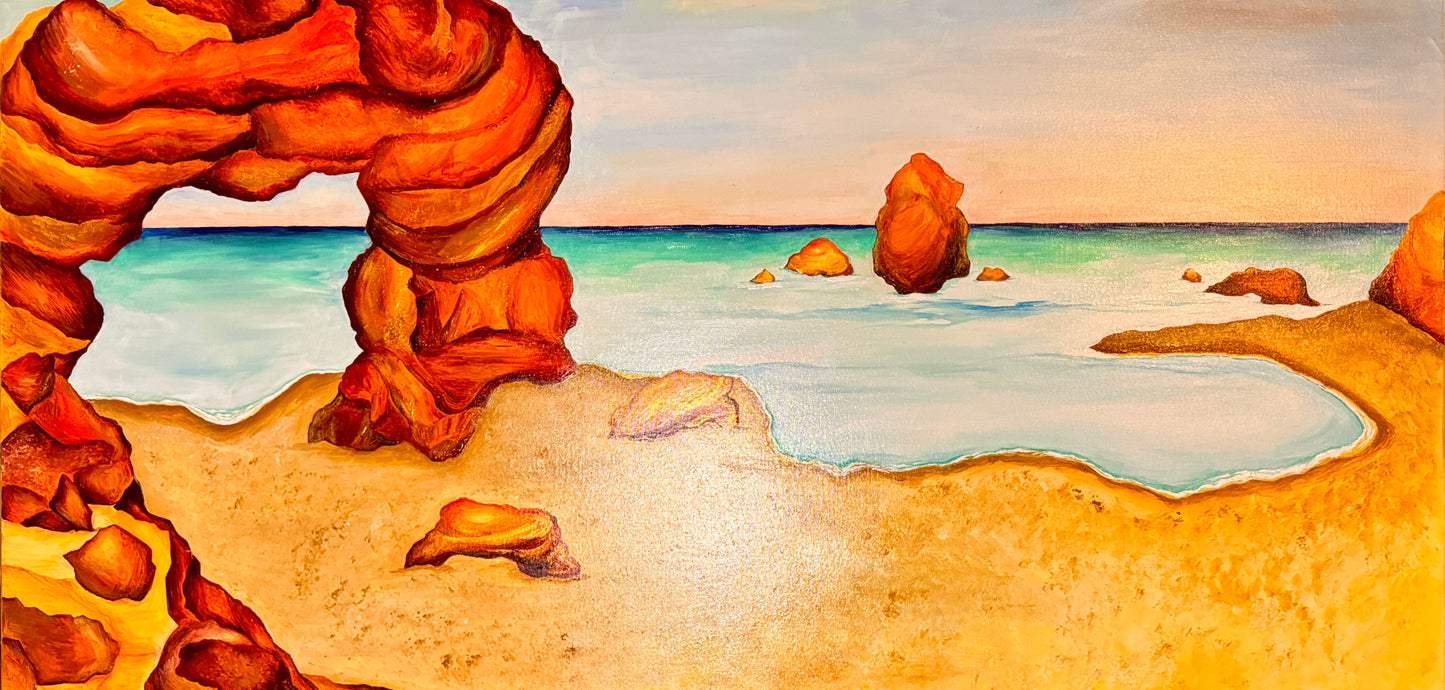 Warm sands 24”x48”