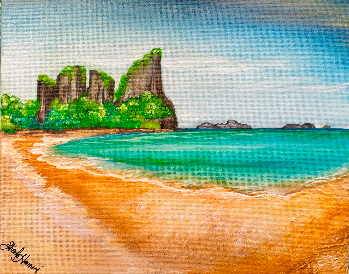 Teal waters