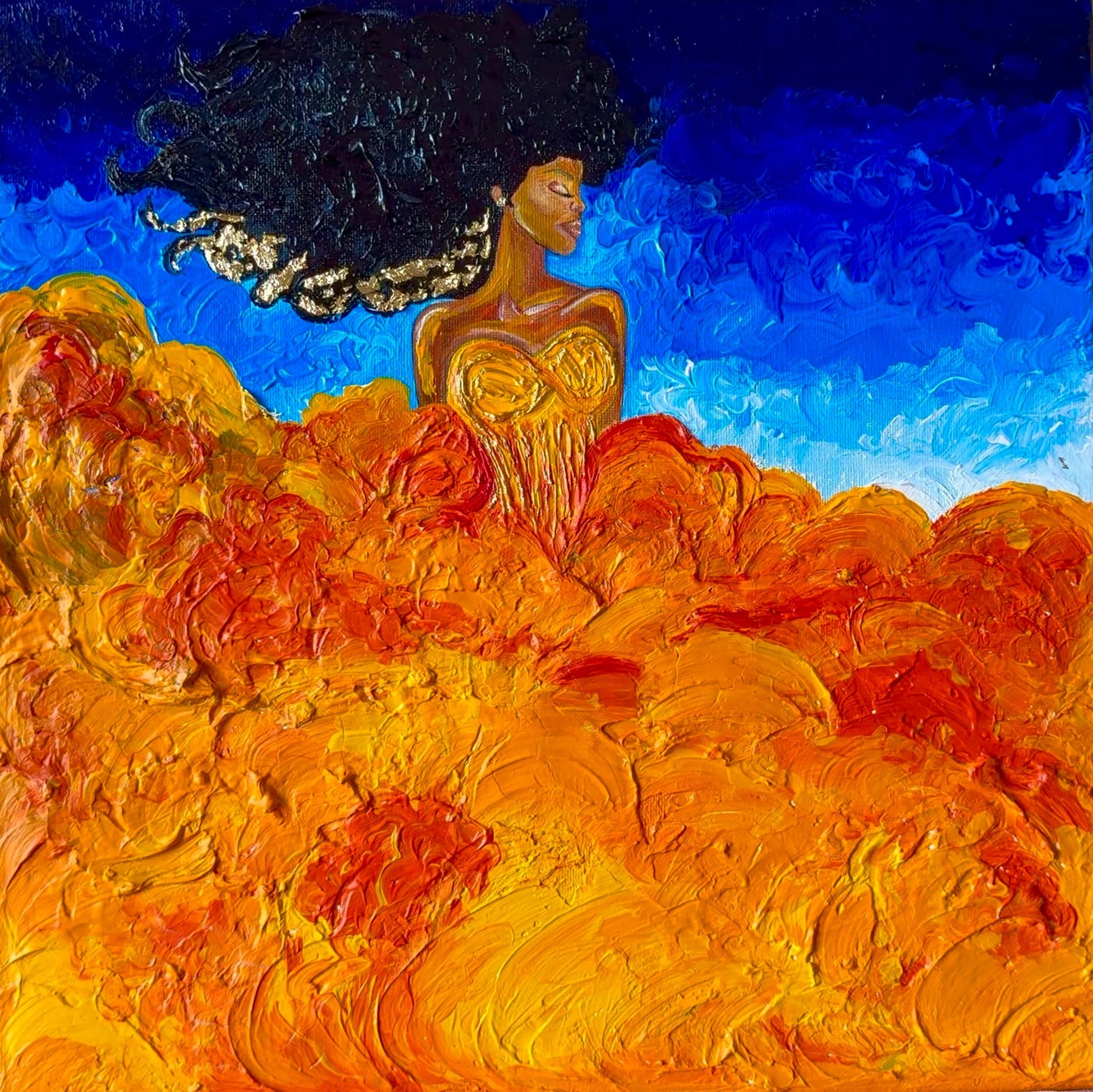 She Rises in Gold
